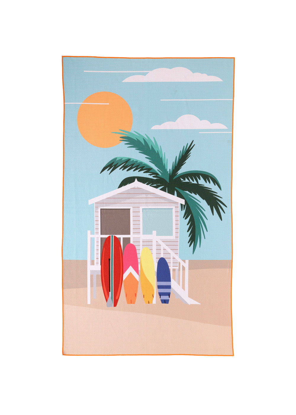 TOALLA DE PLAYA + NECESER FLORIDA