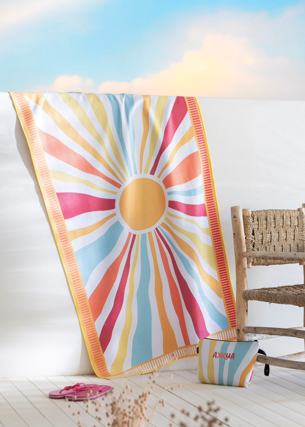 BEACH TOWEL + BAG BERMUDAS