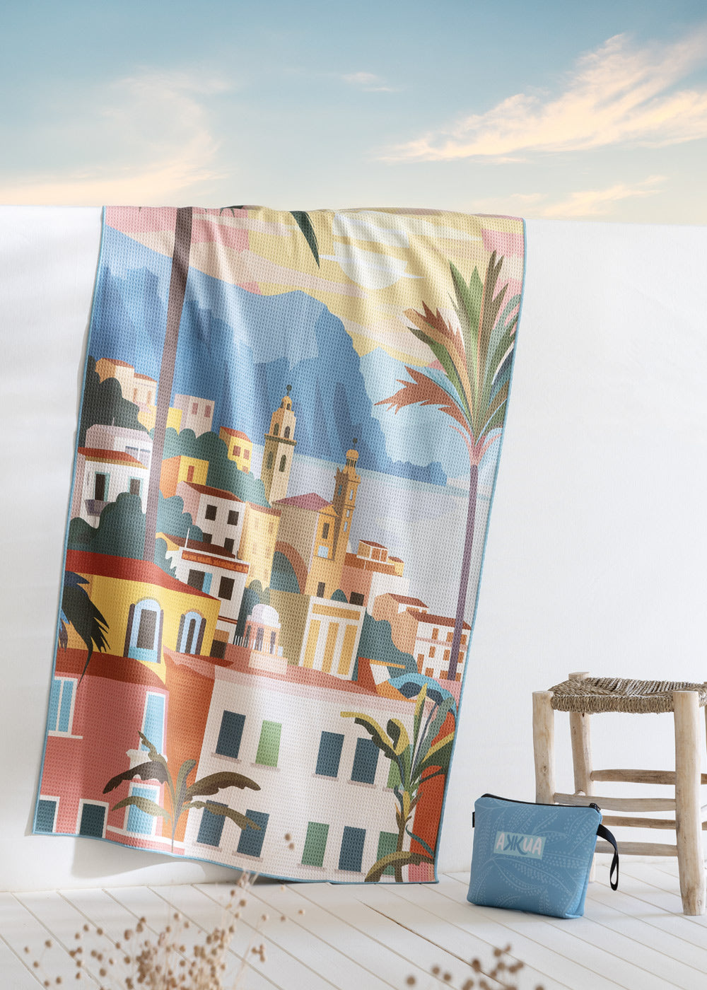 BEACH TOWEL + BAG MALIBU